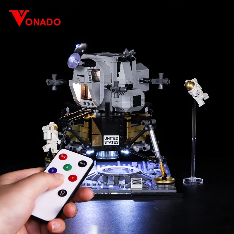 Vonado Light DIY Series For Lego 10266 Apollo 11 Moon