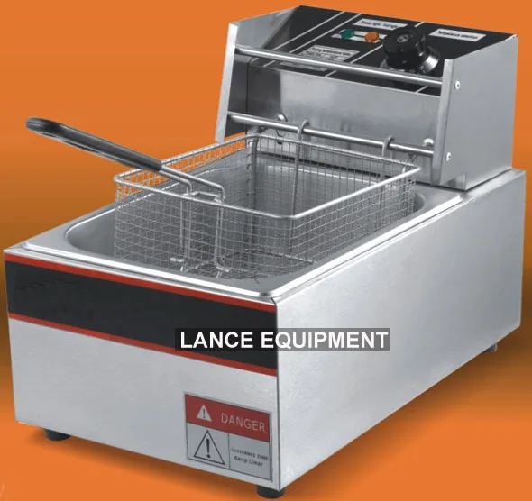 Free shipping 220V Electric single cylinder electric fryer/ commercial