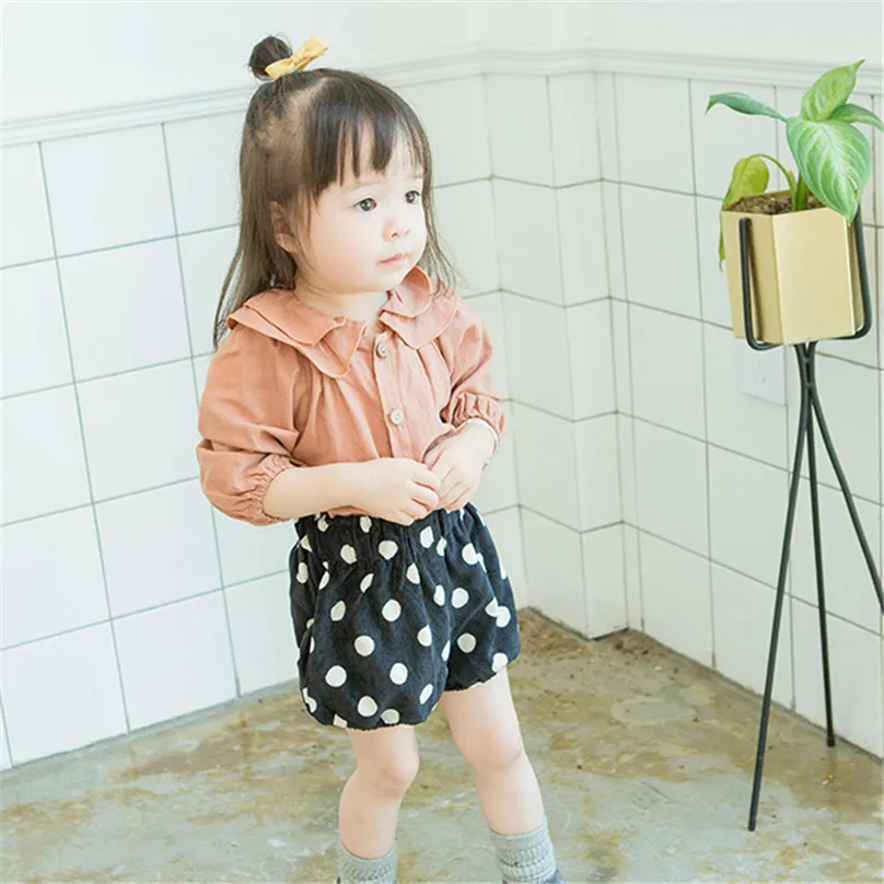 Baby Girls Shirts Cotton Tops 0-3t