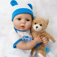 Reborn Boy Baby Doll 22 '', силиконовая виниловая кукла для новорожденных, ручная работа, Bebe, подарки, Детская кукла, игрушка для девочек, игрушки для детей