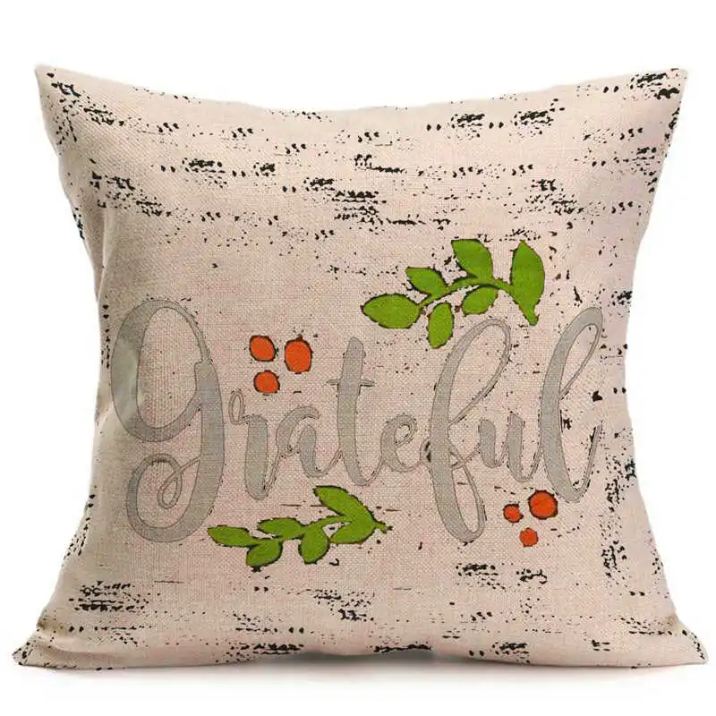 2018 hot Cartoon Pattern Linen Throw Pillow Case Cushion Christmas Theme Pillowcase pillow covers decorative 4545 #3o11#f  (2)