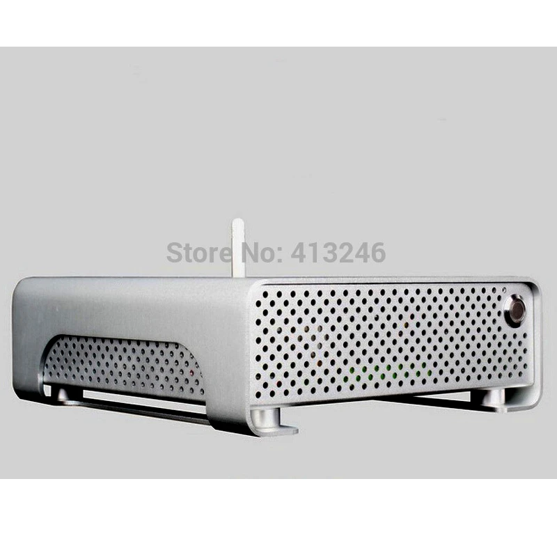 2014 new Ultra Mini HTPC host Thin Mini ITX All aluminum chassis Design Good quality Small 5