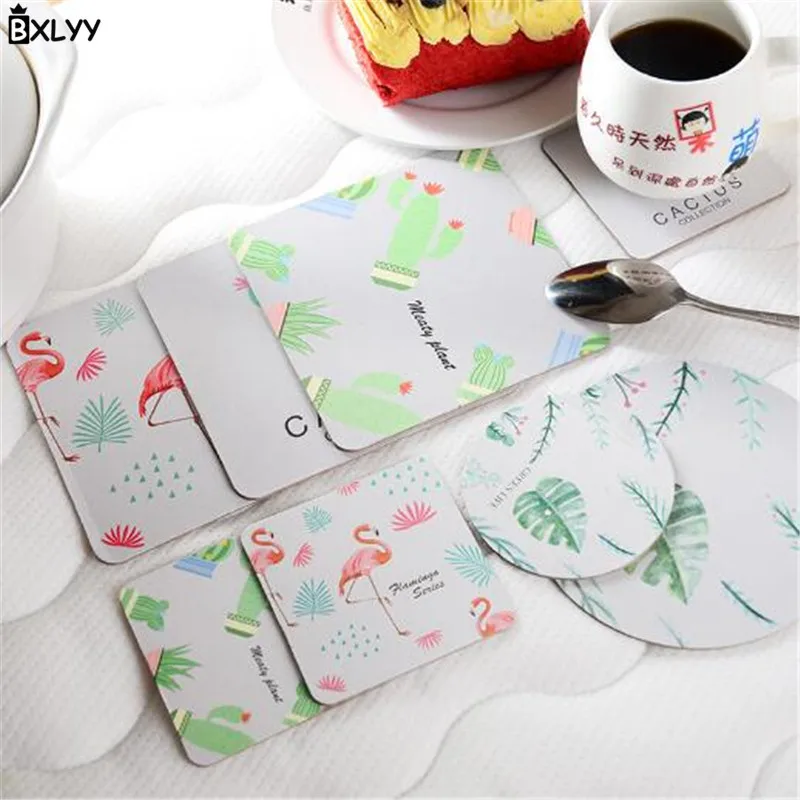 Bxlyy Cute Cartoon Thickening Insulation Pad Paper Table Mat Non