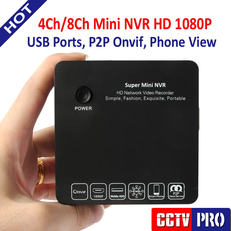 4 8 Channel Super Mini NVR CCTV IP Camera Network Video Recorder Surveillance 4Ch 8Ch NVR