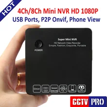 4 8 Channel Super Mini NVR CCTV IP Camera Network Video Recorder Surveillance 4Ch 8Ch NVR