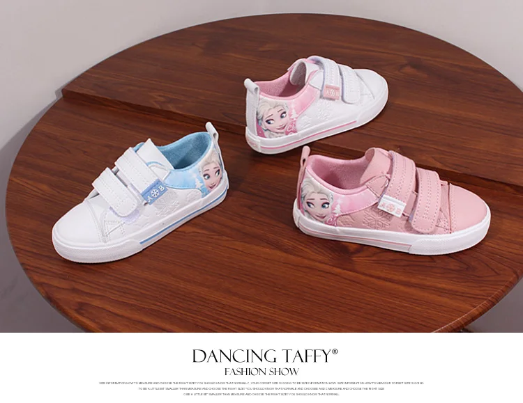 Princess Girls Shoes For Kids Fashion Elsa Anna Kids Shoes 2019 Ice Snow Queen Casual Children Shoe Girl Sneakers White Flat 585 (1)
