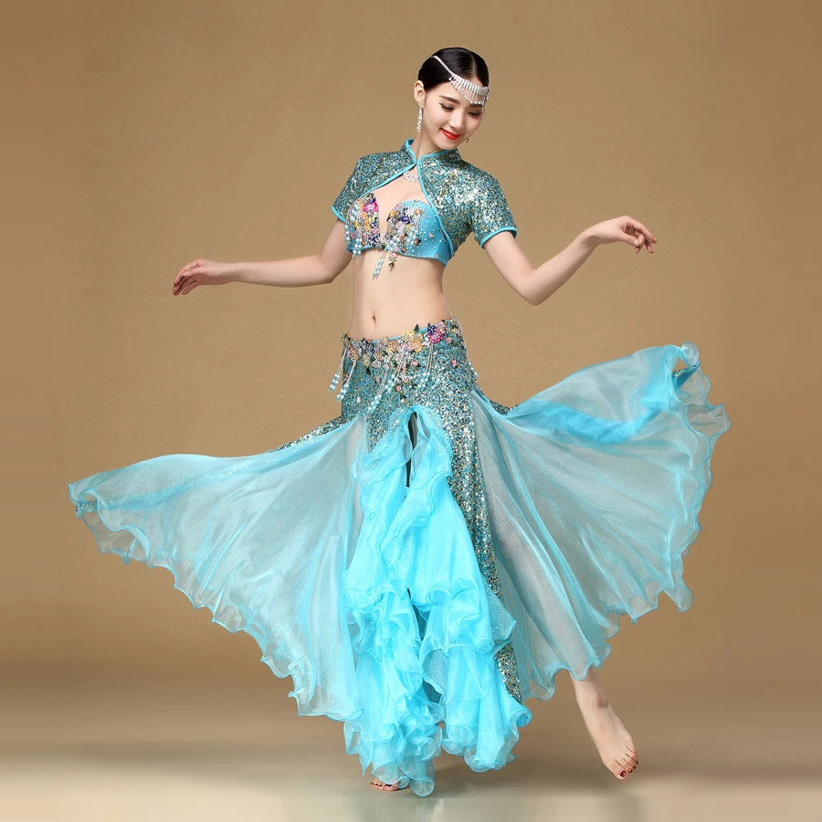 Belly Dancing Dance Costume Oriental Dance Costumes Women Belly Dance Costume Set Including Bra Skirt And Jacket Suit