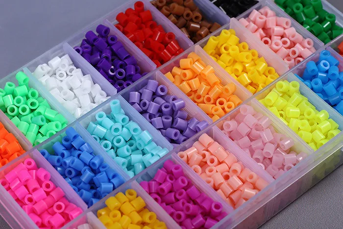 24 Цвет perler Бусины 5500 шт. Box Set 5 мм Hama Бусины для детей развивающие пазл DIY Игрушечные лошадки предохранитель бусины pegboard