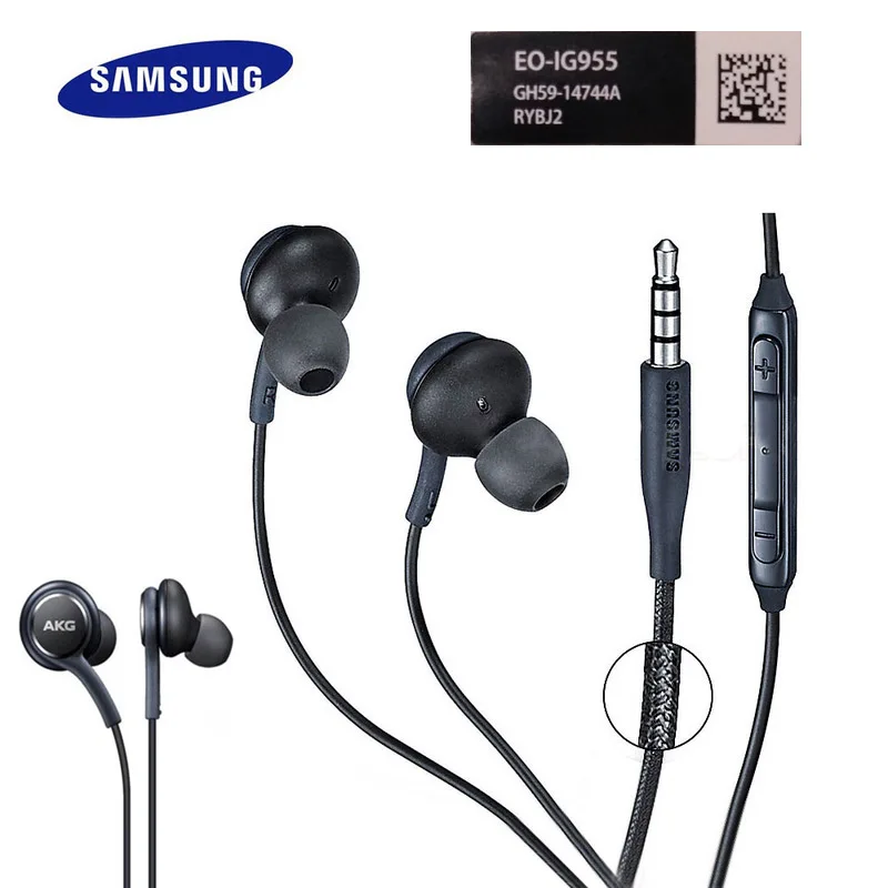 

For Samsung Earphone wired headphones with Mic in ear headphones Sport True Stereo Headset for Galaxy S8 S9 xiaomi mi earplug