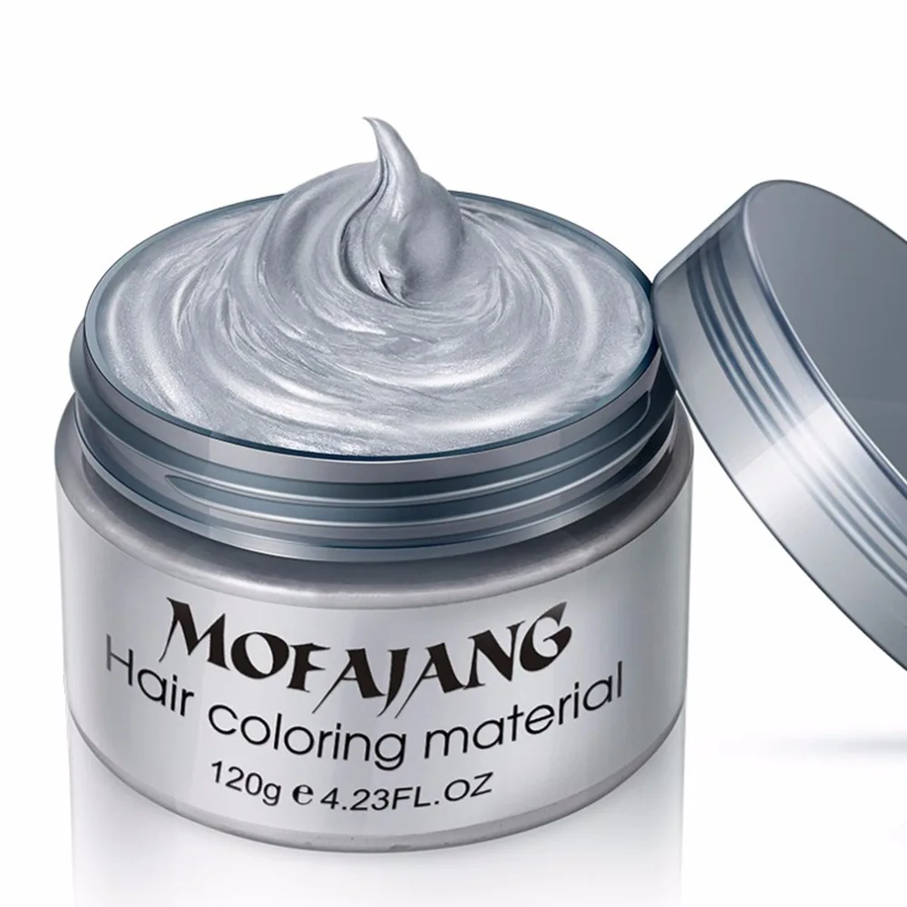 MOFAJIANG модный окрашивающий материал для укладки волос одноразовая краска для волос грязевой крем легко мыть растительный компонент