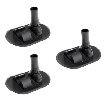 

Perfeclan 3 PCS PVC Kayak Tent Base 180 Degree Rotation Design Inflatable Boat Kayak Awning/ Sun Shade/ Bimini Top Mount Base