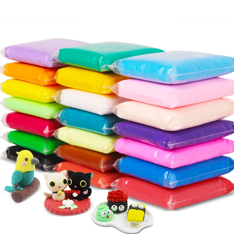 

Modeling Clay 24 Colors Oyuncak 100G/Bag Soft Polymer Clay Fimo DIY Kids Toys Educational Fluffy Slime