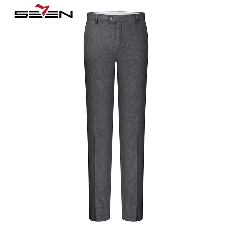 Seven7 Brand Classic Men Suit Pants Fashion Slim Fit Dress Pant Mens