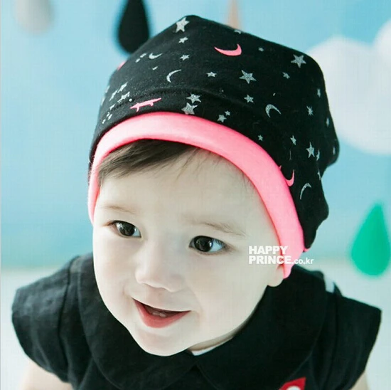 2014 fashion baby hats infant caps with star headdress head skull cap