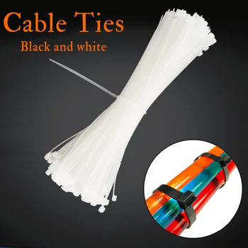 

2.5x200mm 100pcs/set Nylon Plastic Cable Ties Zip Fasten Wire Wrap Strap