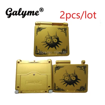 

2pcs/lot New Cartoon Edition Limited Gold Color Housing Shell Fit For Advance SP Game GBASP SP Console Cover Case Boy NintendoGB