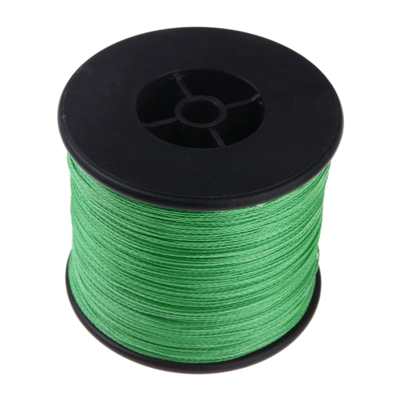 500 м 100 фунтов 0,5 мм супер сильная плетеная леска PE 4 нити цвет: зеленый#8