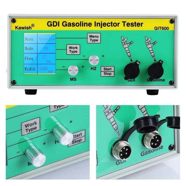 GIT600 GDI FSI Gasoline Injector Tester Petrol Injector Tester Car Injector Tester Gasoline Direct Injection Tester