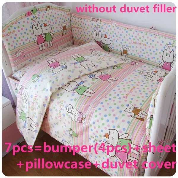

Promotion! 6/7PCS Baby Bedding Set Many Style Baby Crib Set ,120*60/120*70cm