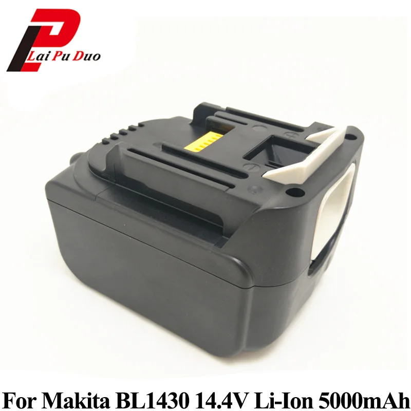 

14.4v 5.0Ah Li-Ion Replacement power tool battery for MAKITA:BL1430,BTD130,LXT200,194066-1,BDF440RFE,194065-3,BL1415