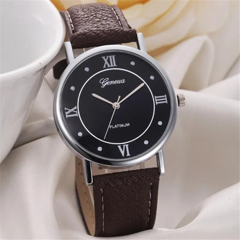 

Elegant Luxury Women Watch 2019 Fashion Generous Leather Quartz Men Watch Ladies Dress Casual Wristwatch Relogio Feminino Clock