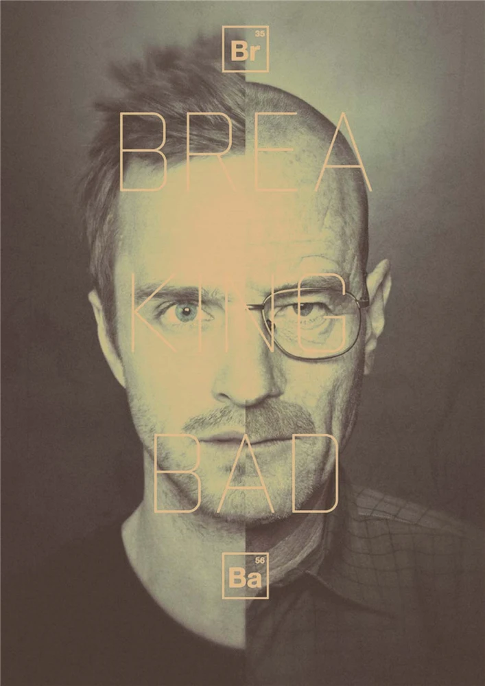 Постеры с героями фильмов, винтажная крафт-бумага, ретро Наклейка на стену, домашний декор, MO77