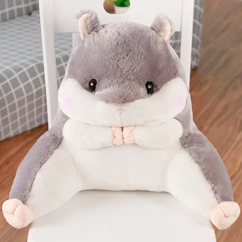

Cute hamster lumbar plush toy children sofa cushion office chair back lumbar pillow waist car seat pillow WF6121044
