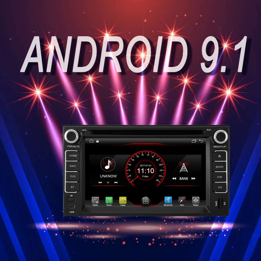 

OTOJETA Brand Car Android 9.1 Multimedia Player for KIA SPORTAGE CEED 2004-2010 GPS Navigation Device with Camera Aux bluetooth