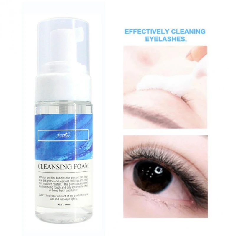 

Foam Eyelash Cleaner Primer False Eyelash Extension Liquid Eye Lashes Before Planting Eyelash Grafting Cleanser Makeup Remover