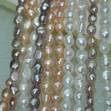 Натуральный смешанный цвет 10 strs AA+ 8-9 мм блеск барокко пресноводный жемчуг
