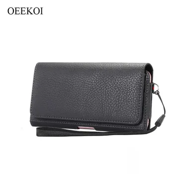 

OEEKOI Lichee Pattern Card Slots Holder Pouch Case for Alcatel Cameox/U50/A30/U5/A3/Pixi 4 5.0/Shine Lite/TRU/X1/Pop 4 5Inch