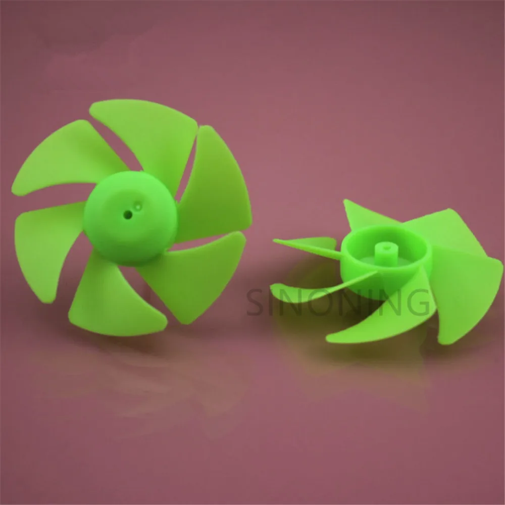 

10 PCS 2A Green turbofan propeller six-blade paddle blade leaf blade technical building block