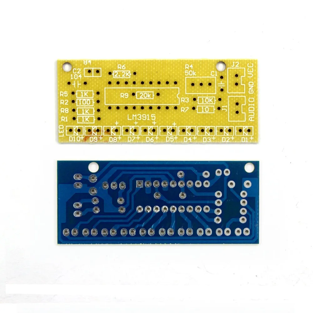 LM3915 10 светодиодный звуковой анализатор спектра, индикатор уровня, набор, сделай сам, Электронная пайка, практический набор