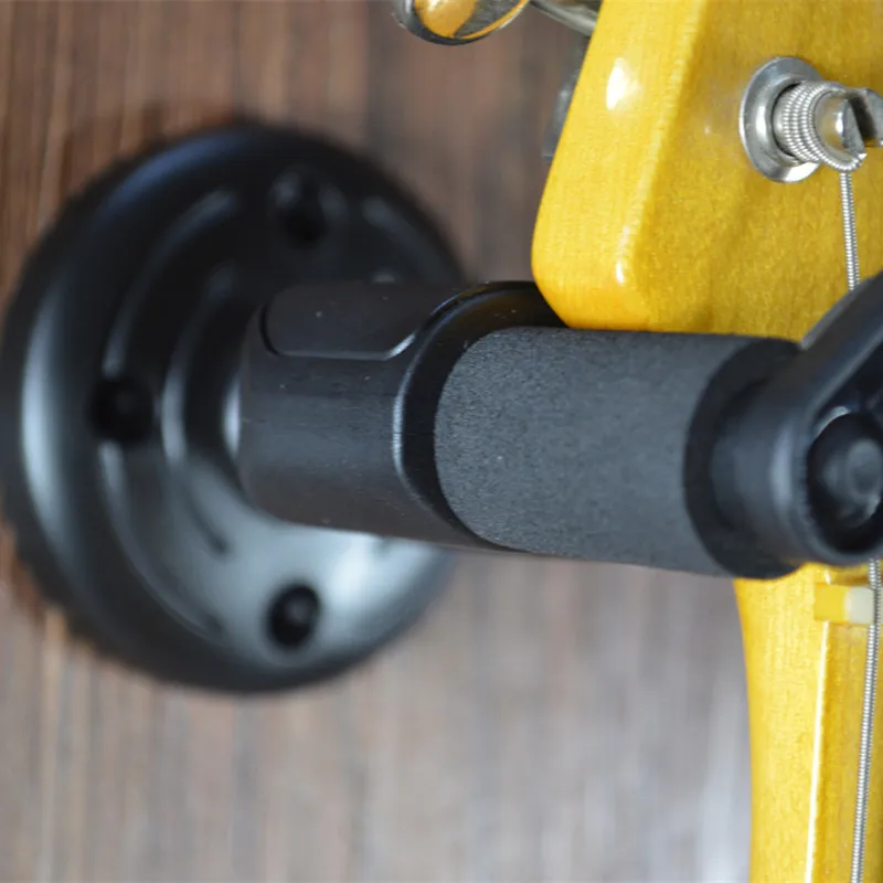 Guitar Hanger Stand Wall Mount Holder Hook for Electric Guitar Acoustic Mandolin Ukulele Black Guitar Bass Screws Accessories
