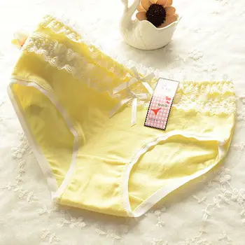 

2019 Women's Cotton Briefs Panties Sexy Lingerie Underwear Underpants Candy Color