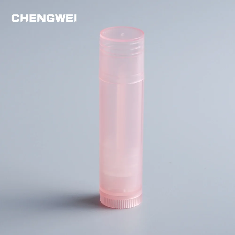 CHENGWEI 5 мл пустая бутылка для губной помады DIY Пластиковый косметический контейнер губная помада блеск для губ трубка+ колпачки портативный инструмент для макияжа 10 шт - Цвет: Pink