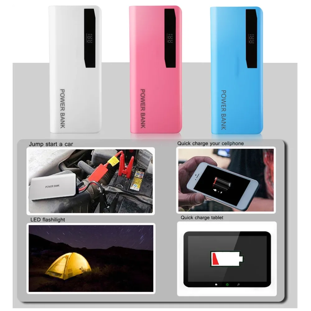 Portable Power Bank Case Large Capacity External Power Bank Battery Charger Suitable For Android For IOS ,Not include Battery Portable Power Bank Case Large Capacity External Power Bank Battery Charger Suitable For Android For IOS ,Not include Battery