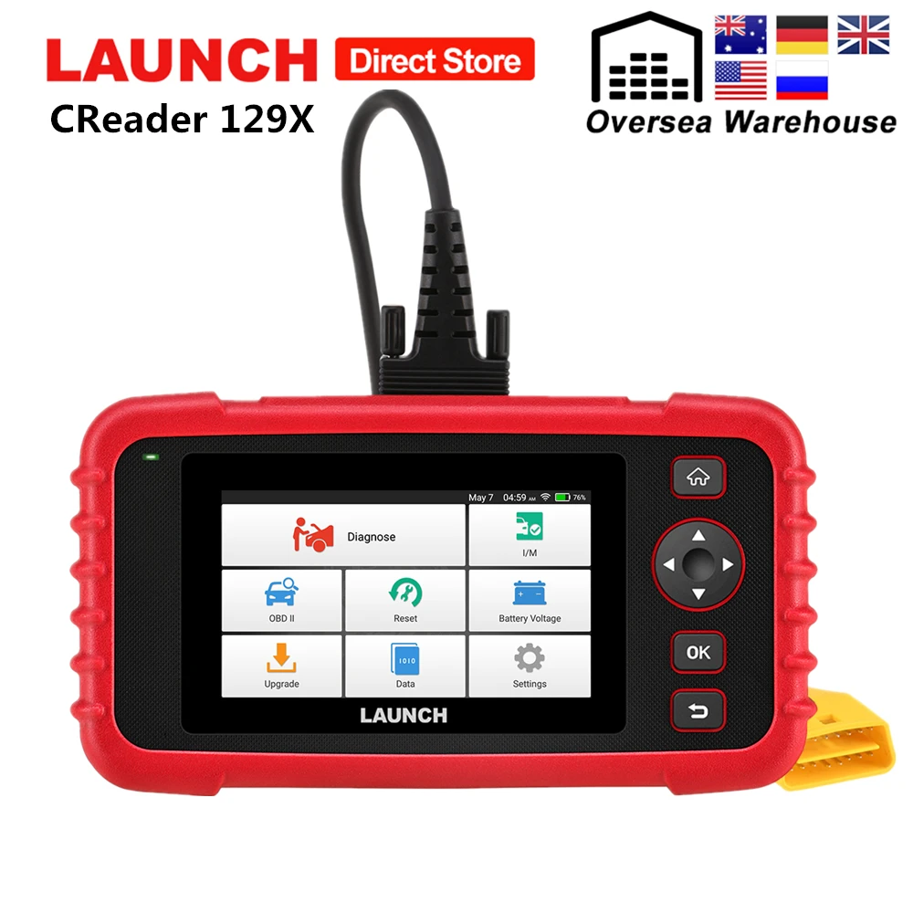 

Launch X431 CRP129X OBD2 Scanner Engine ABS SRS AT Diagnostic Tool Oil SAS EPB TPMS Reset Creader 129X OBDII Code Reader CRP129