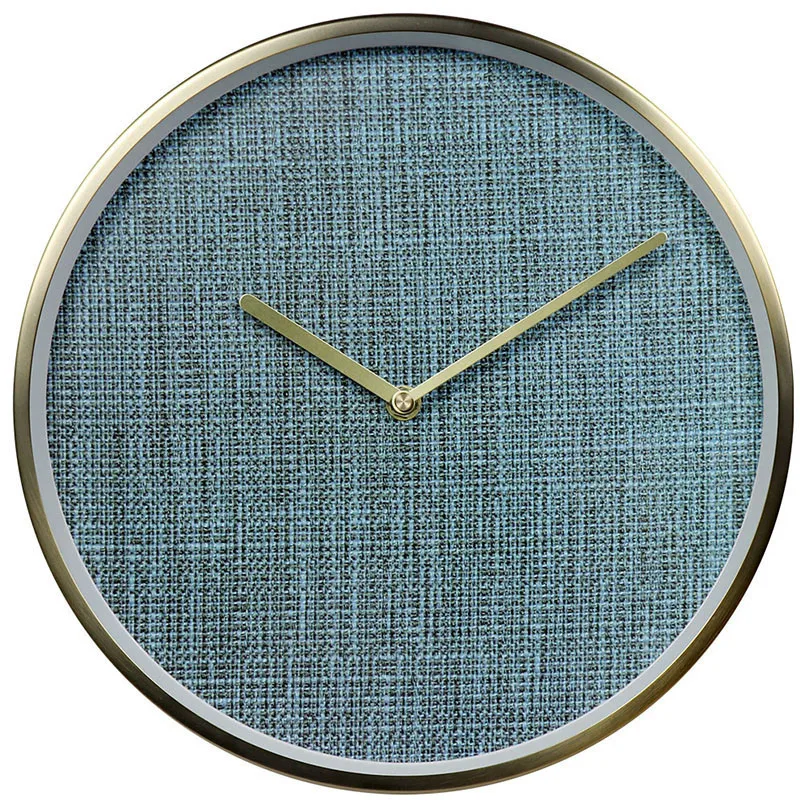 

New Clock 3D Cotton Linen Mute Wall Clock Modern Design For Home Decoration Large Wall Watch Metal Duvar Saati For Living Room