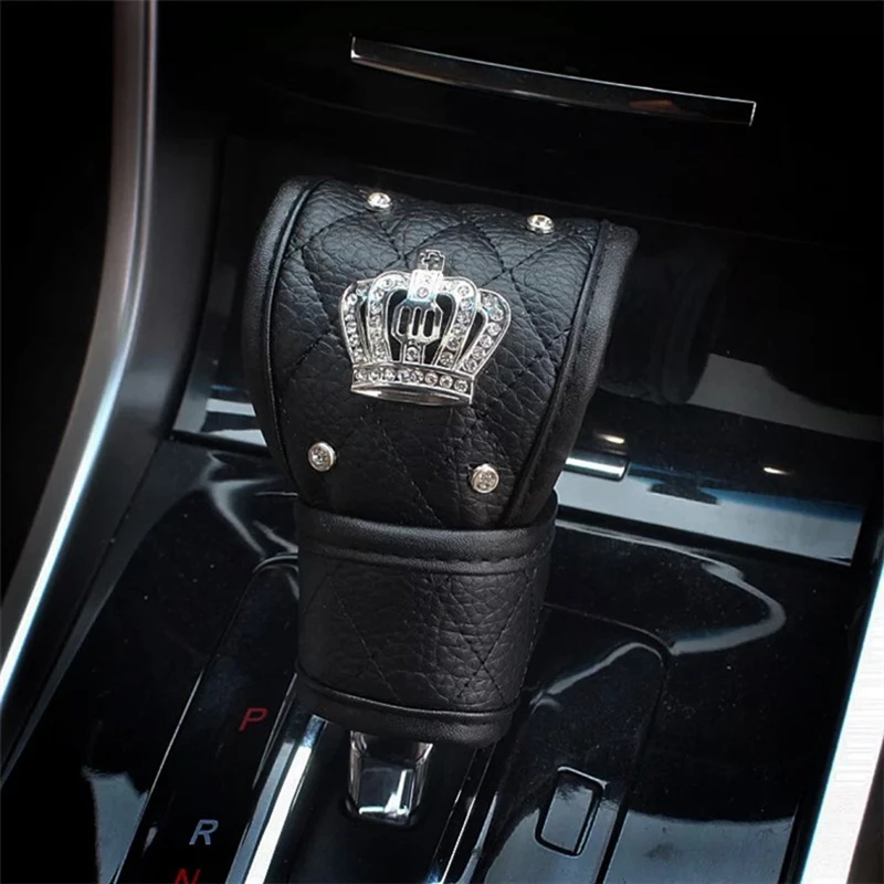 Luxury Diamond Auto Seat Belt Cover Hand Brake Gear Cover Car Seat Belt Shoulder Pad Car Styling Suit For All For honda lada