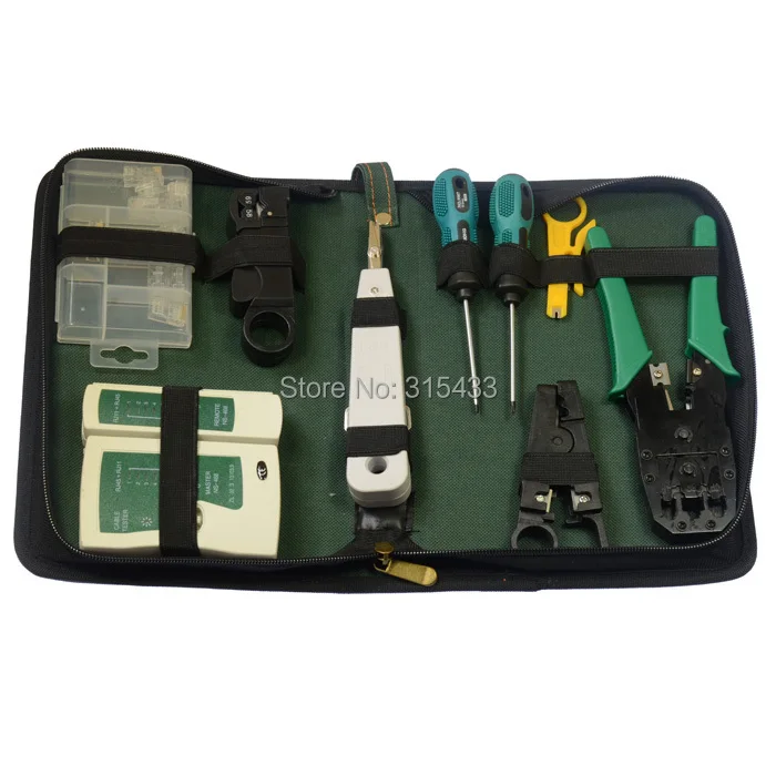 RJ45 RJ11 LAN Network Tool Set Kit Cable Tester Crimper Plug Plier Wire