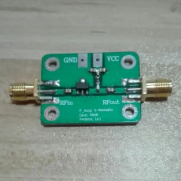 

In rf ultra broadband power amplifier (5 m - 6 GHZ, gain 20 db)