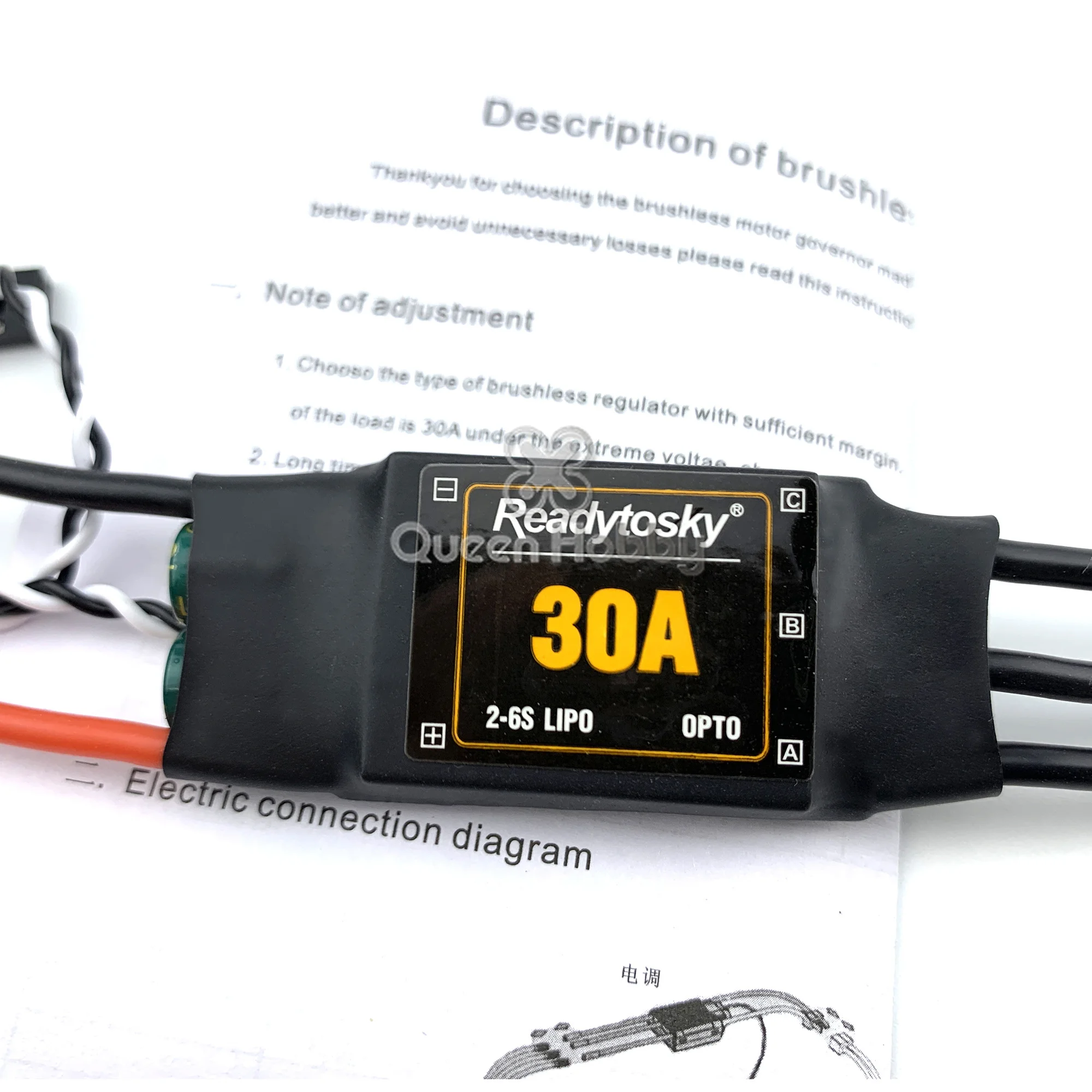 

2-6S 30A OPTO ESC Electronic Speed Controller For RC Quadcopter Multicopter F450 F550