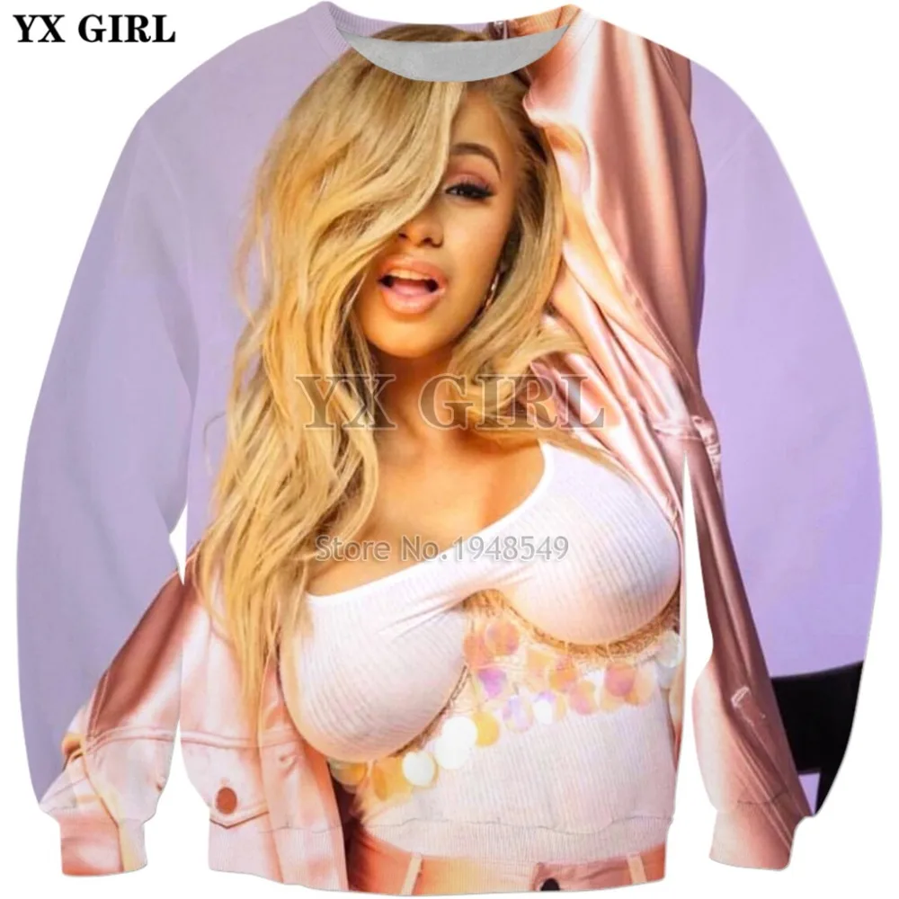 

YX GIRL Drop shipping 2018 New Fashion Men Sweatshirt Hot Rapper Cardi Print 3d Sexy Men Women Casual Long sleeve pullover