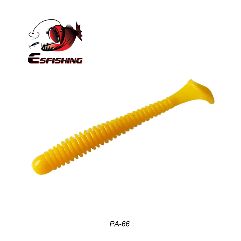 PA66 Esfishing RING SHAD 50 мм рыболовные приманки мягкие приманки приманка для форели Pesca Iscas искусственные снасти для рыбалки на карпа Спиннер приманки Flash - Цвет: PA66