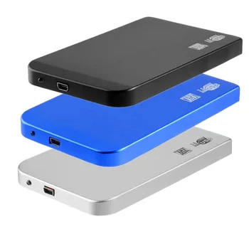 

2.5" USB 3.0 SATA SSD HDD Enclosure Solid State Hard Disk Drive Case Ultra Thin Aluminum Caddy Box Support 3TB w/ LED Indicator