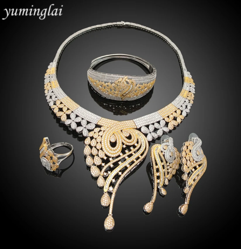2018 высокое качество Amercian Юбилей zirconia jewelry set FHK3707 | Украшения и аксессуары