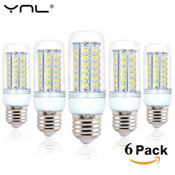 6pcs YNL LED Lamp E27 220V 24 36 48 56 69 LEDs SMD5730 Bombillas lamparas Lampada de LED Light Bulb Ampoule Lighting