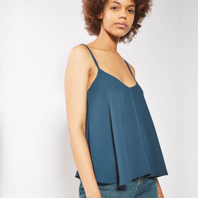 

New Fashion 2019 Summer Sleeveless Chiffon T Shirts Candy Color Black White Casual Tops T-Shirt