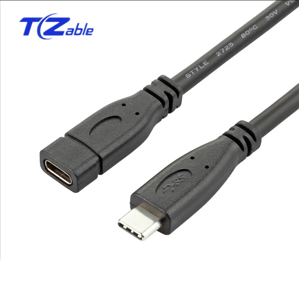 

USB-C 3.1 Male To Female Type-C Extended Data Cable USB-C Fast Charging Extension Cables For Any USB C Interface Device 0.2m-1m